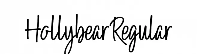 Hollybear-Regular  Frei Schriftart Herunterladen