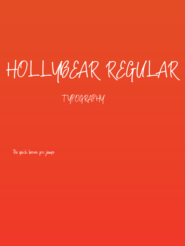 Hollybear-Regular Poster