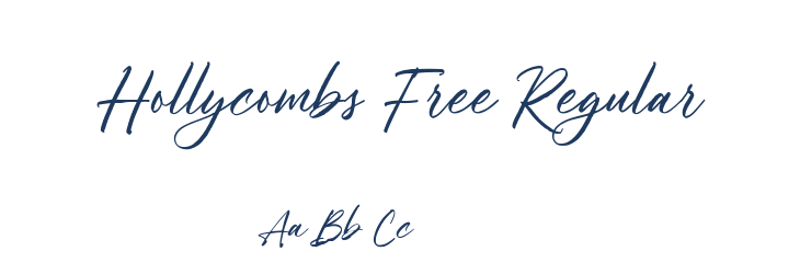 Hollycombs Free Regular Font Preview