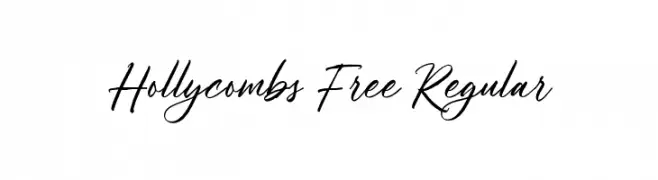 Hollycombs Free Regular  नि: शुल्क फ़ॉन्ट्स डाउनलोड