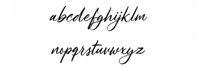 Hollycombs Free Regular Font LOWERCASE