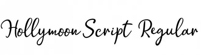 Hollymoon Script  Regular  नि: शुल्क फ़ॉन्ट्स डाउनलोड