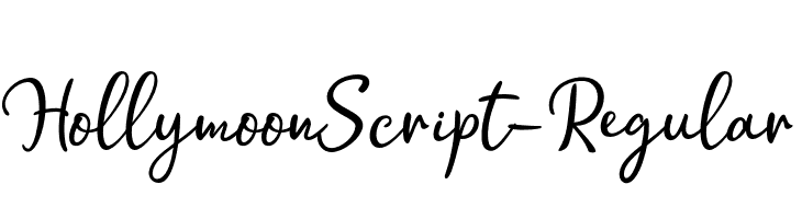 HollymoonScript-Regular  font caratteri gratis