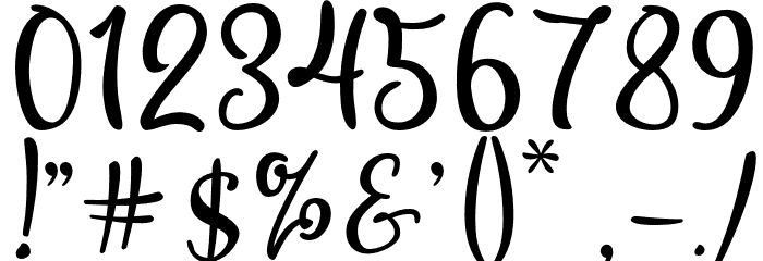 HollymoonScript-Regular Font OTHER CHARS