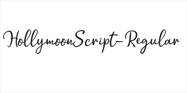 HollymoonScript-Regular Logo