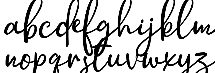 HollymoonScript-Regular Font LOWERCASE