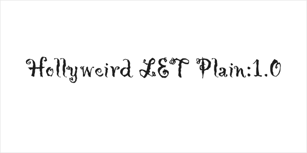 Hollyweird LET Plain:1.0 Logo
