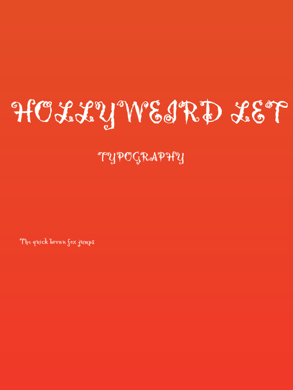 Hollyweird LET Plain:1.0 Poster