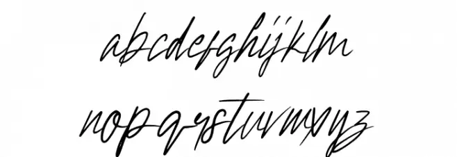 Hollywise Font LOWERCASE