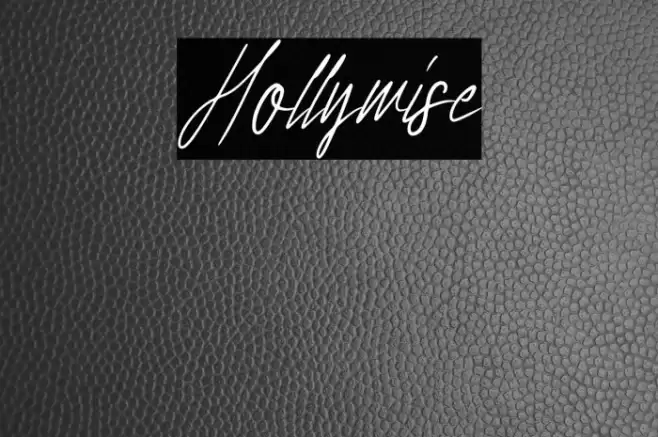 Hollywise Font examples