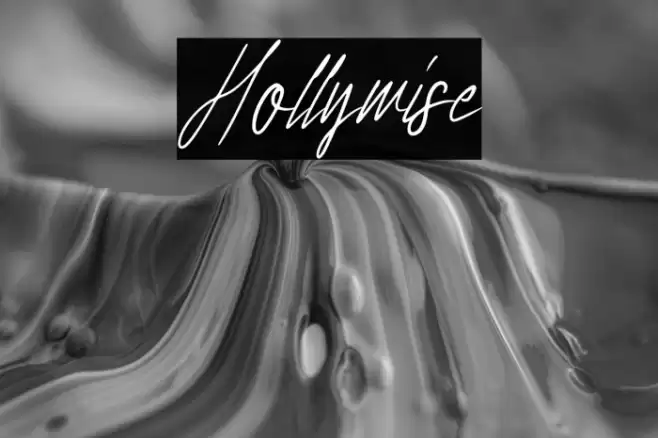 Hollywise Font examples