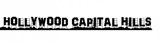 Hollywood Capital Hills  Frei Schriftart Herunterladen