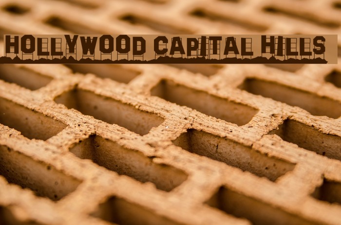 Hollywood Capital Hills Font examples
