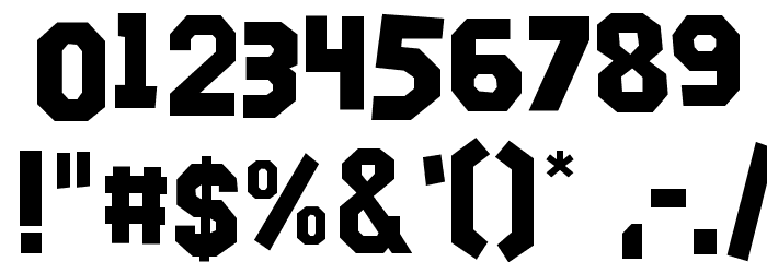 Hollywood Capital Font OTHER CHARS