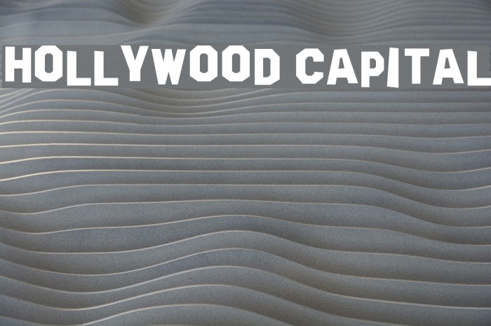 Hollywood Capital Font examples