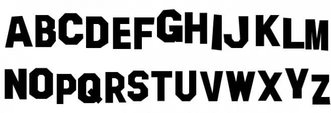 Hollywood Capital फ़ॉन्ट लोअरकेस