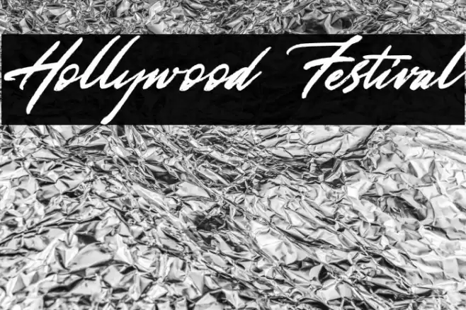 Hollywood Festival Font examples