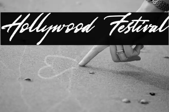 Hollywood Festival Font examples