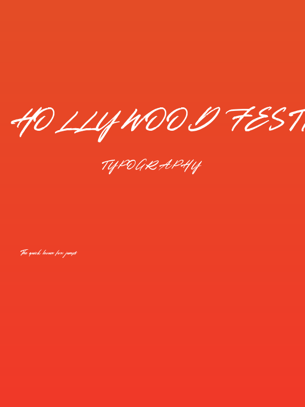 Hollywood Festival Poster