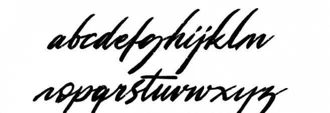 Hollywood Festival Font LOWERCASE