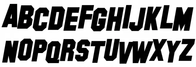 Hollywood Hills Bold Italic Schriftart Groß