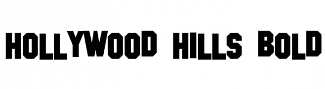 Hollywood Hills Bold  Free Fonts Download