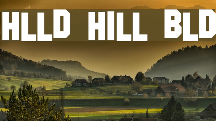 Hollywood Hills Bold Font examples