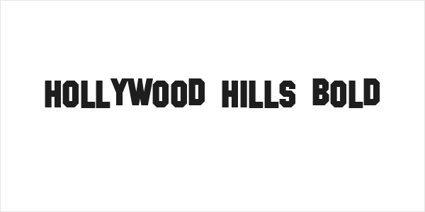 Hollywood Hills Bold Logo