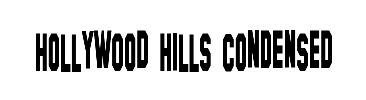 Hollywood Hills Condensed  フリーフォントのダウンロード