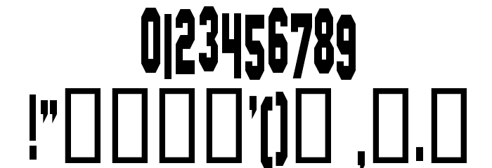 Hollywood Hills Condensed Font OTHER CHARS