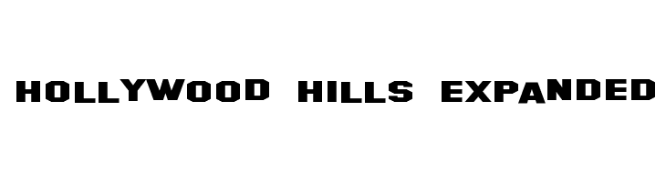 Hollywood Hills Expanded Font