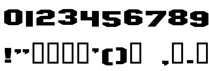 Hollywood Hills Expanded Font OTHER CHARS