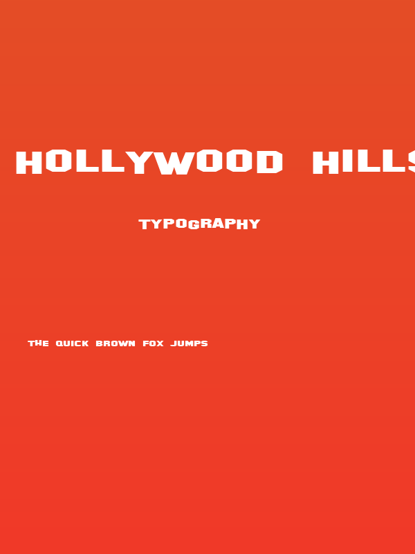 Hollywood Hills Expanded Poster