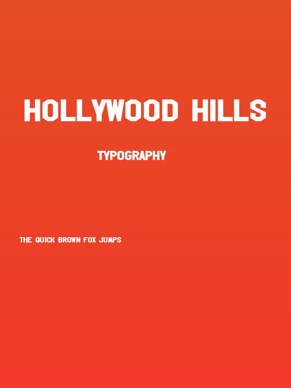 Hollywood Hills Poster