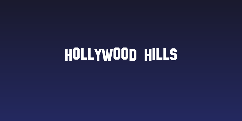 Hollywood Hills Social Header
