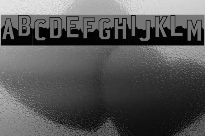 Hollywood X Font examples