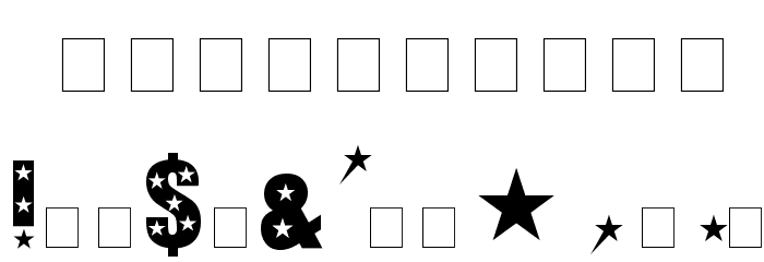 Hollywood Font OTHER CHARS