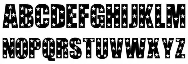 Hollywood Font UPPERCASE