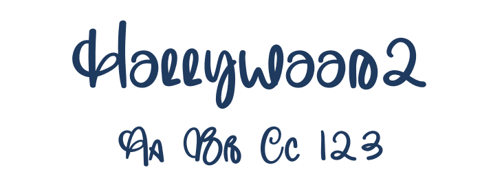 Hollywood2 Font Preview