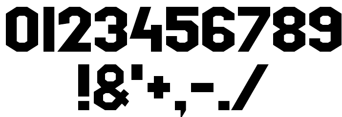 HollywoodHills フォント その他の文字