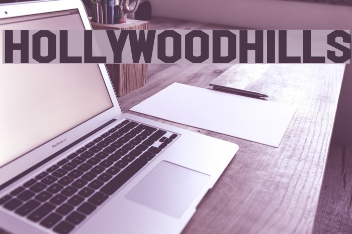 HollywoodHills フォント examples