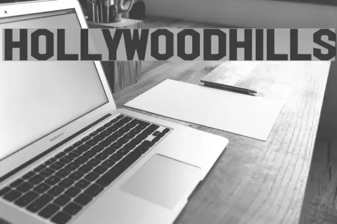 HollywoodHills Font examples