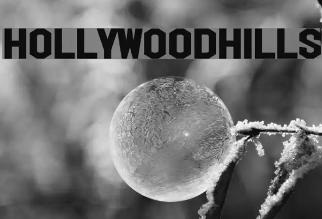 HollywoodHills Font examples