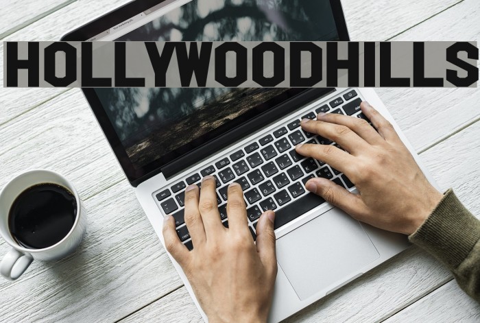 HollywoodHills フォント examples