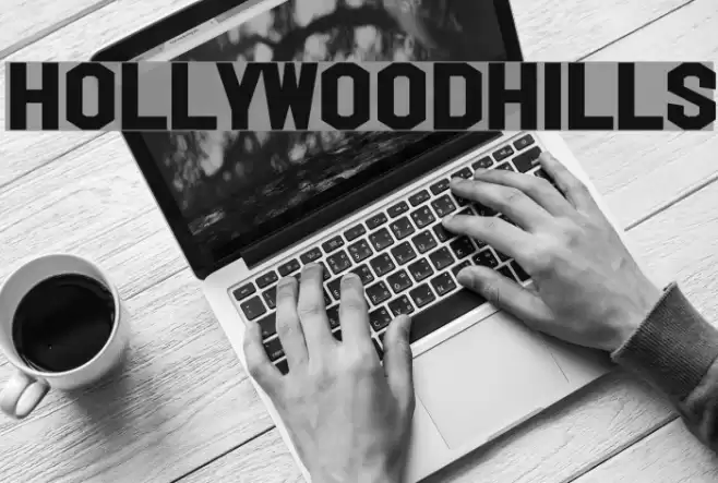 HollywoodHills Font examples