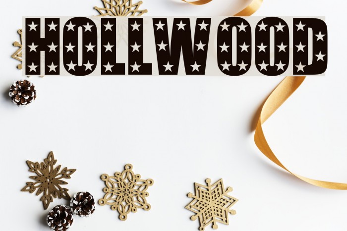 Hollywood Font examples