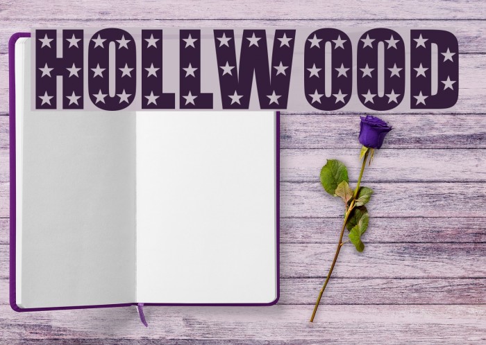 Hollywood Font examples