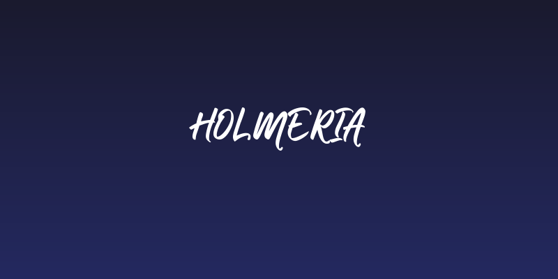 Holmeria Social Header