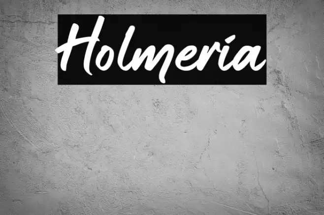 Holmeria Font examples