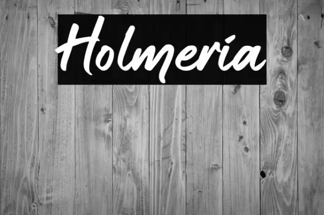 Holmeria Font examples